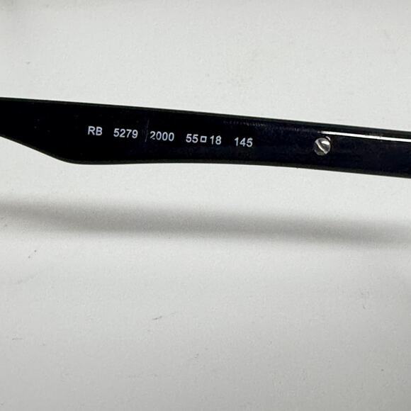 RAY-BAN Eyeglasses RB 5279 2000 55-18 145 Black Square Frames H17887 - Picture 5 of 8